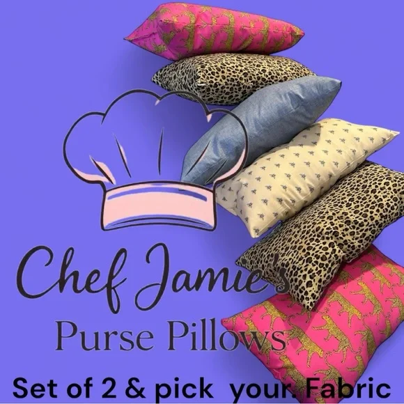 Buy Now Purse Pillow Sets (2 pillows in your choice Fabric) choices in listing - Picture 1 of 9